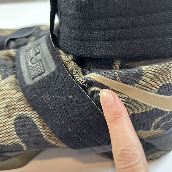 Nike Zoom LeBron Promo Soldier 10 X Army Camo Men’s 10 LRJ SX 16/17 NBA - Picture 6 of 10